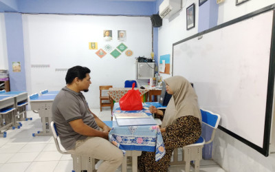 Momentum halal bihalal dan Penguatan Sinergi dalam pengambilan rapor tengah semester Genap